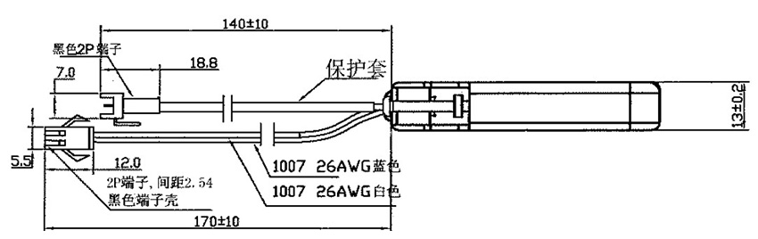 YF591电控锁安装尺寸参数